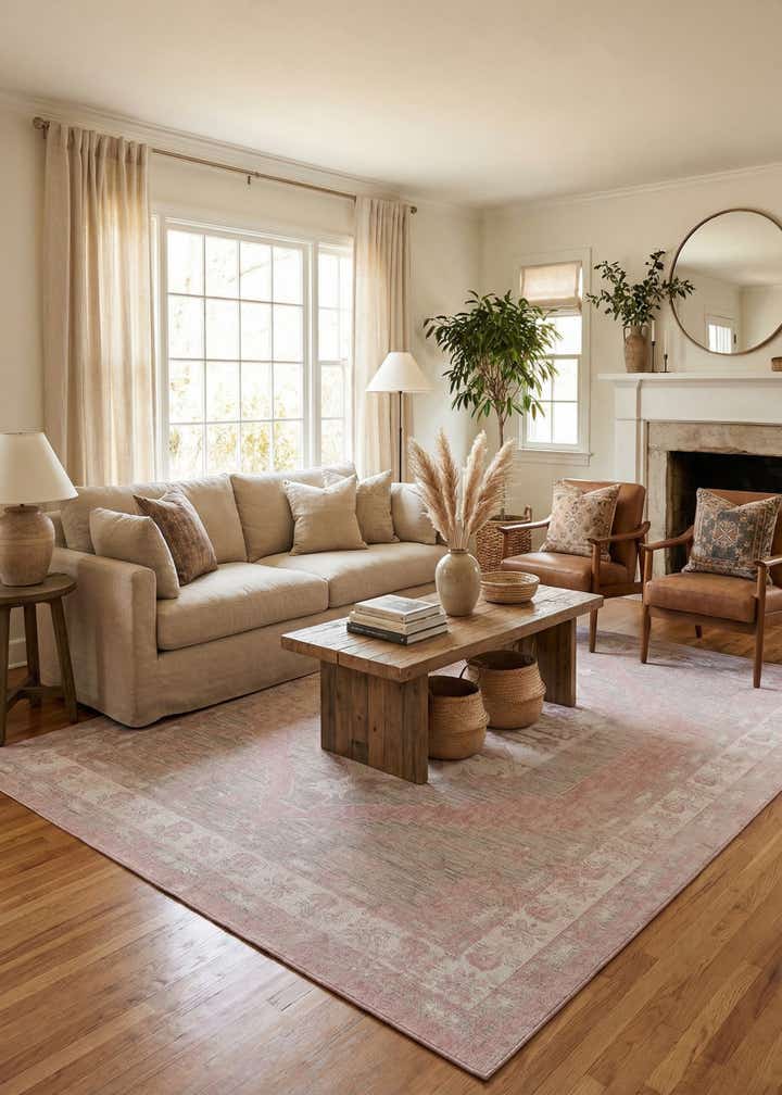 10' x 13' Easy-Clean Traditional Indoor / Outdoor Rug