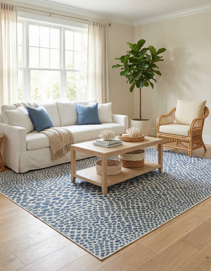 Detail image of 7' 10 x 11' Easy-Clean Jill Zarin Cape Town Indoor / Outdoor Rug