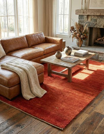 5' 1 x 6' 2 Hand Knotted Gabbeh Shouli Persian Wool Rug