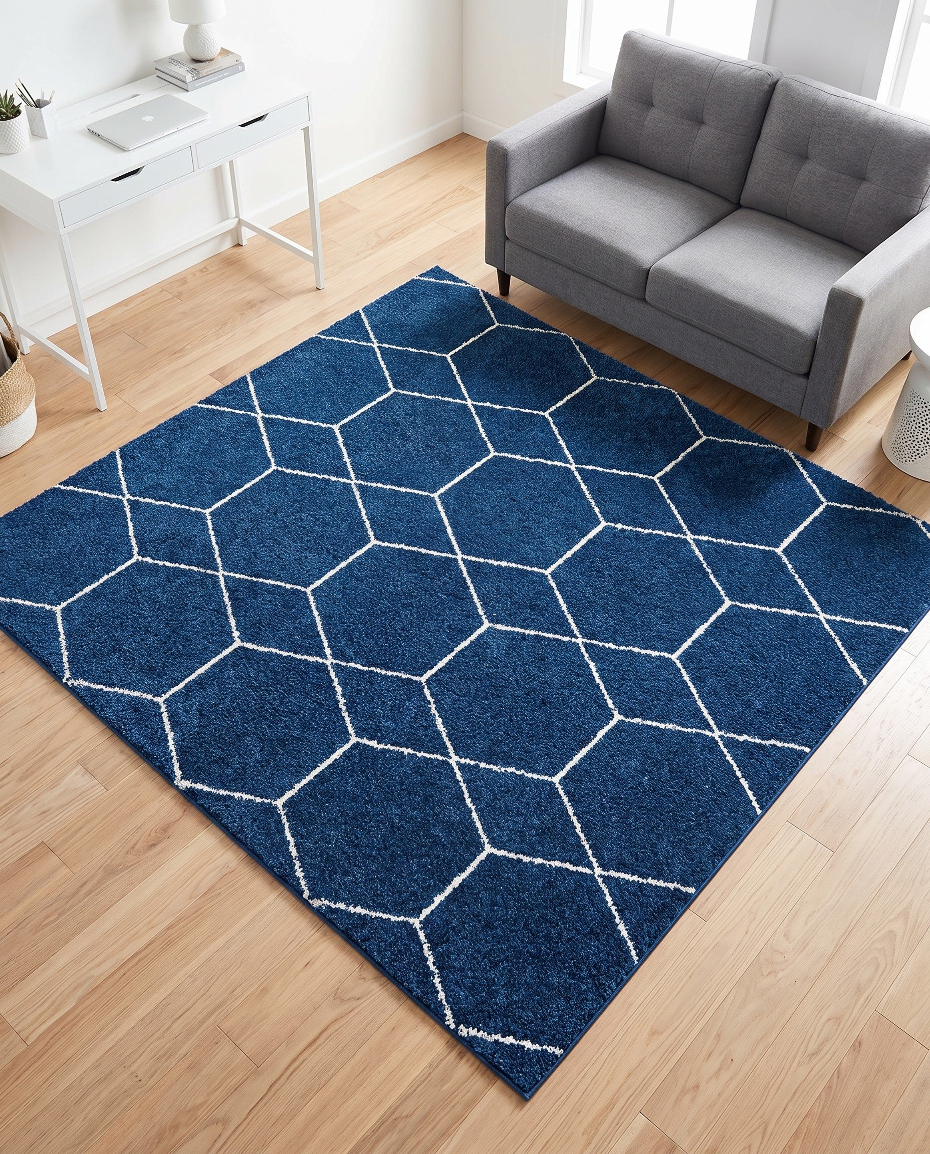 5' 3 x 5' 3 Trellis Frieze Square Rug