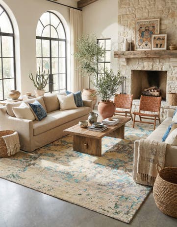 10' 3 x 14' 1 Hand Knotted Moroccan Wool Rug