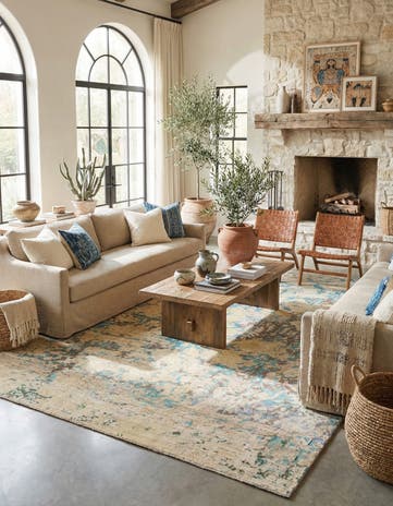 10' 3 x 14' 1 Hand Knotted Moroccan Wool Rug