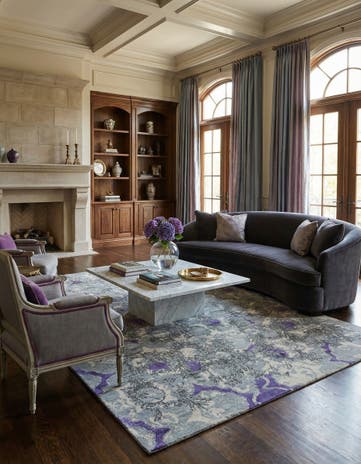 6' 4 x 9' 9 Hand Knotted Anar Rug