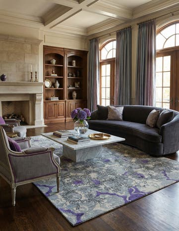 6' 4 x 9' 9 Hand Knotted Anar Rug