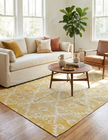 5' 2 x 8' 3 Hand Woven Kilim Modern Wool Rug