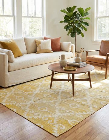 5' 2 x 8' 3 Hand Woven Kilim Modern Wool Rug