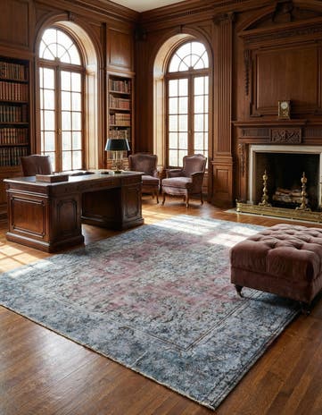 9' 8 x 12' 4 Vintage Royal Wool Rug