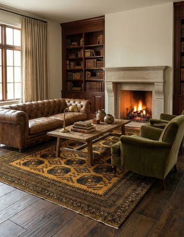 8' 7 x 11' 4 Hand Knotted Afghan Akhche Wool Rug