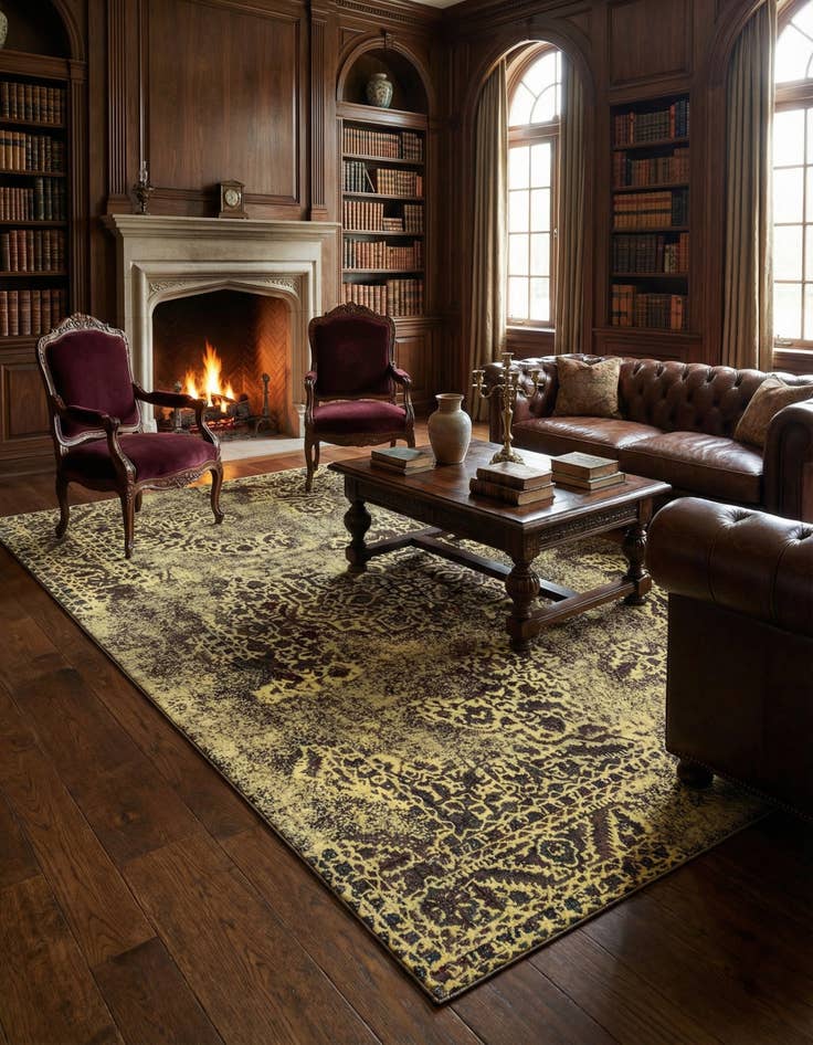 Detail image of 8' 4 x 11' 4 Vintage Royal Wool Rug