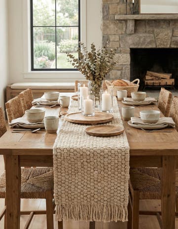 1' 2 x 8' Hand Woven Chunky Jute Table Runner Rug