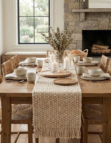 1' 2 x 8' Hand Woven Chunky Jute Table Runner Rug