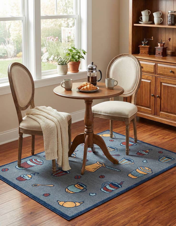 Detail image of  5' x 7' 7  Washable  Indoor / Outdoor Rug