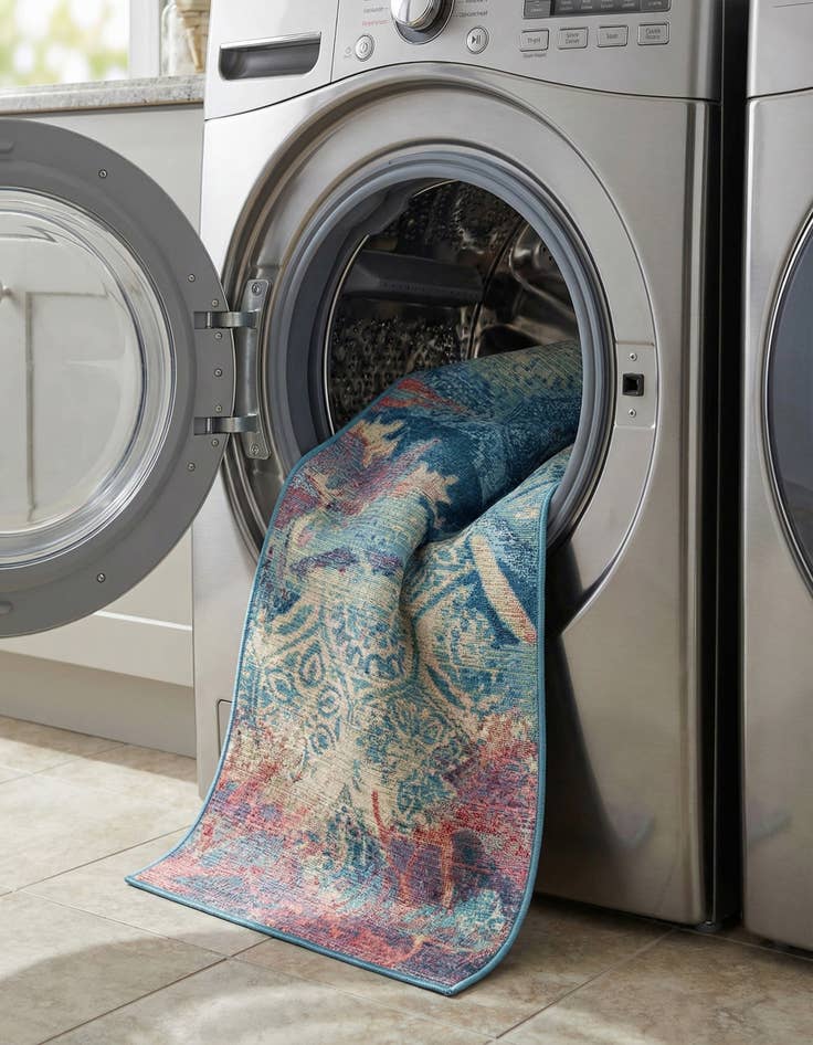 Detail image of  2' x 8'  Washable Coastal Indoor / Outdoor Runner Rug