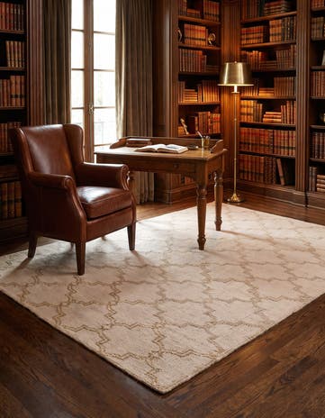 5' x 7' Hand Knotted Luna Wool Rug