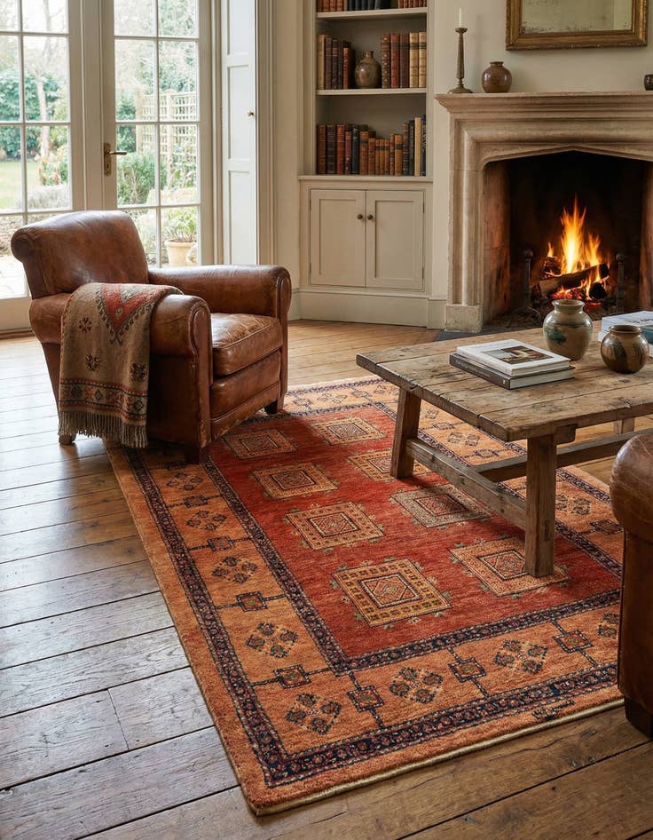 Detail image of 3' 4 x 5' 11 Kashkuli Wool Rug