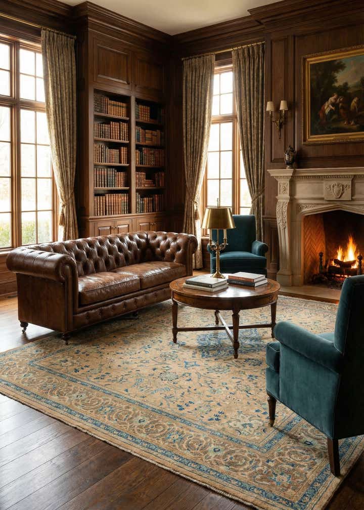 9' 9 x 12' 10 Hand Knotted Farahan Persian Wool Rug