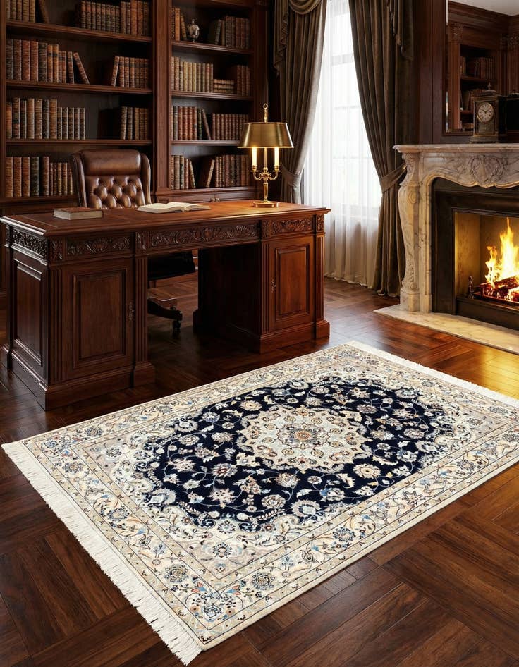 Detail image of 3' 11 x 6' Nain Rug