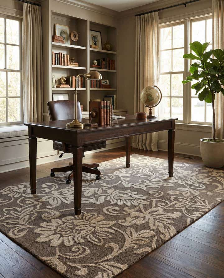 5' 1 x 8' Agra Wool Rug