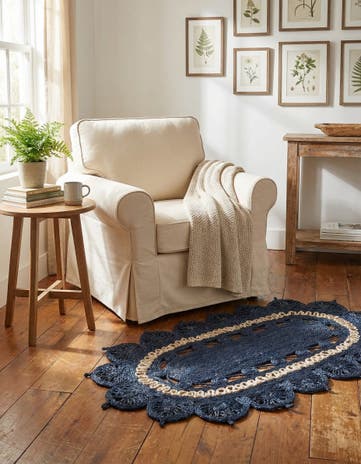 3' 1 x 5' 1 Handmade Braided Jute Oval Rug