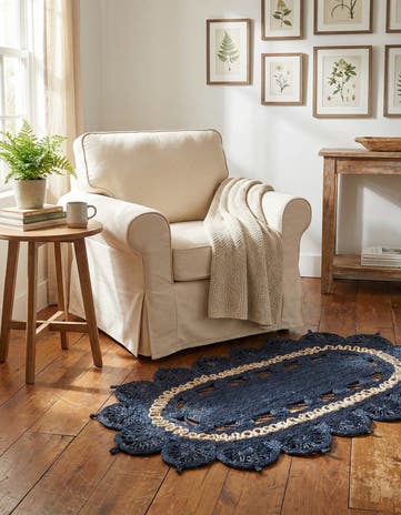3' 1 x 5' 1 Handmade Braided Jute Oval Rug