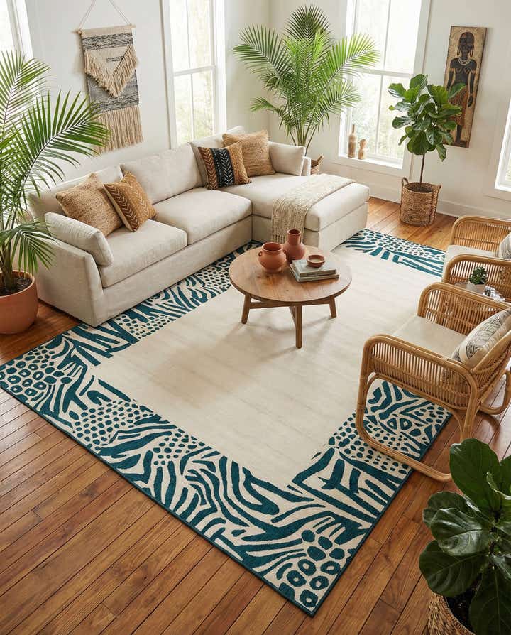 10' x 14' Easy-Clean Safari Indoor / Outdoor Rug