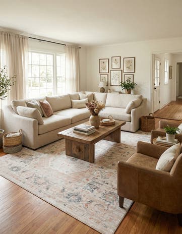 Ivory Madeline Vintage Rug