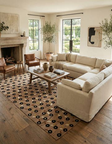 9' 1 x 11' 9 Hand Woven Kilim Modern Rug