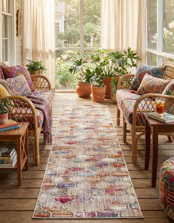 Detail image of 2' 6 x 12' Deepa Runner Rug