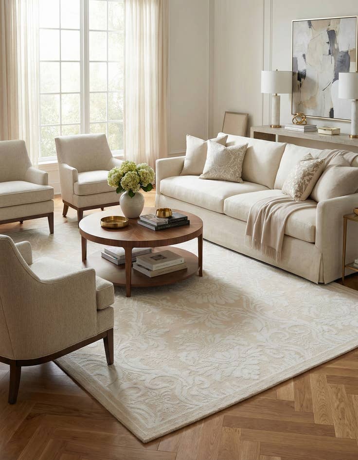 Detail image of 8' 3 x 11' 8  Hand Knotted Darya Wool Rug