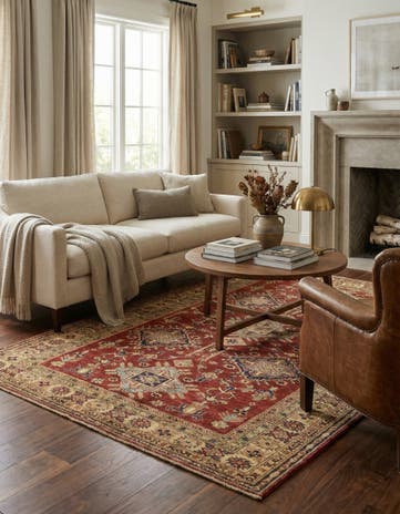 5' 6 x 7' 6 Hand Knotted Kazak Oriental Rug