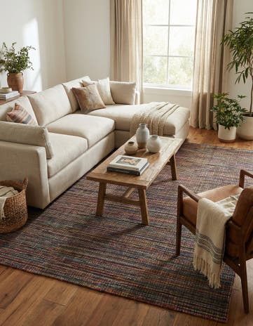 7' 10 x 9' 10 Hand Knotted Moroccan Wool Rug