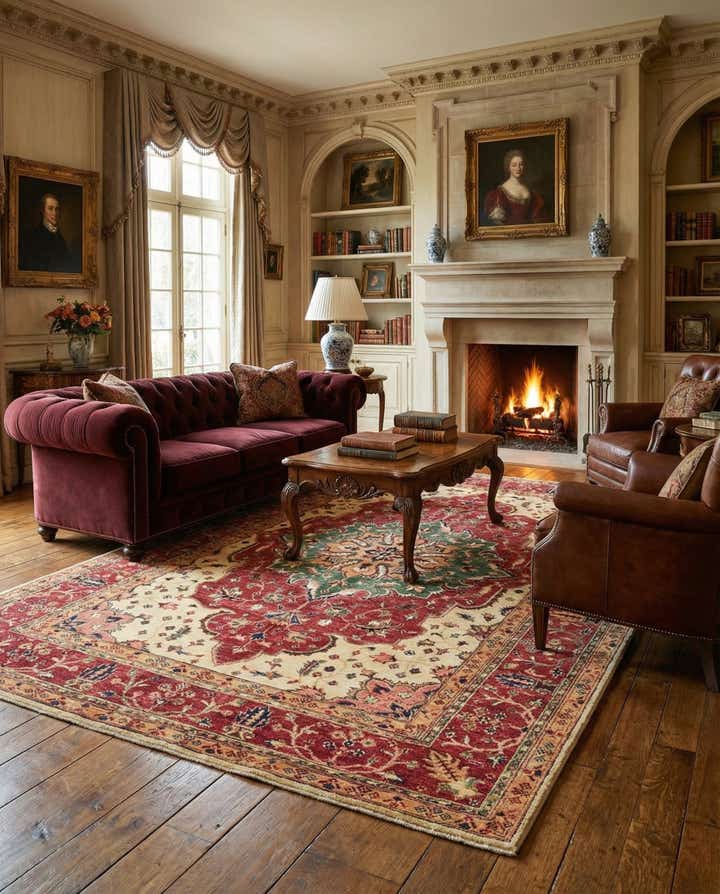 5' 9 x 8' 4 Hand Knotted Ariana Ziegler Oriental Rug