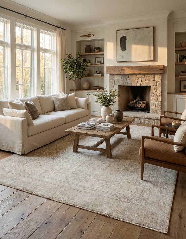 Detail image of  7' 4 x 10' 6  Hand Knotted Ultra Vintage Persian Wool Rug