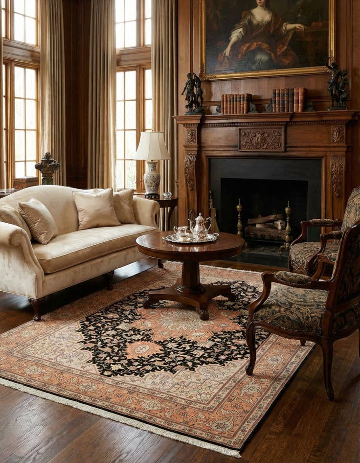 Detail image of 5' 1 x 6' 6 Tabriz Rug