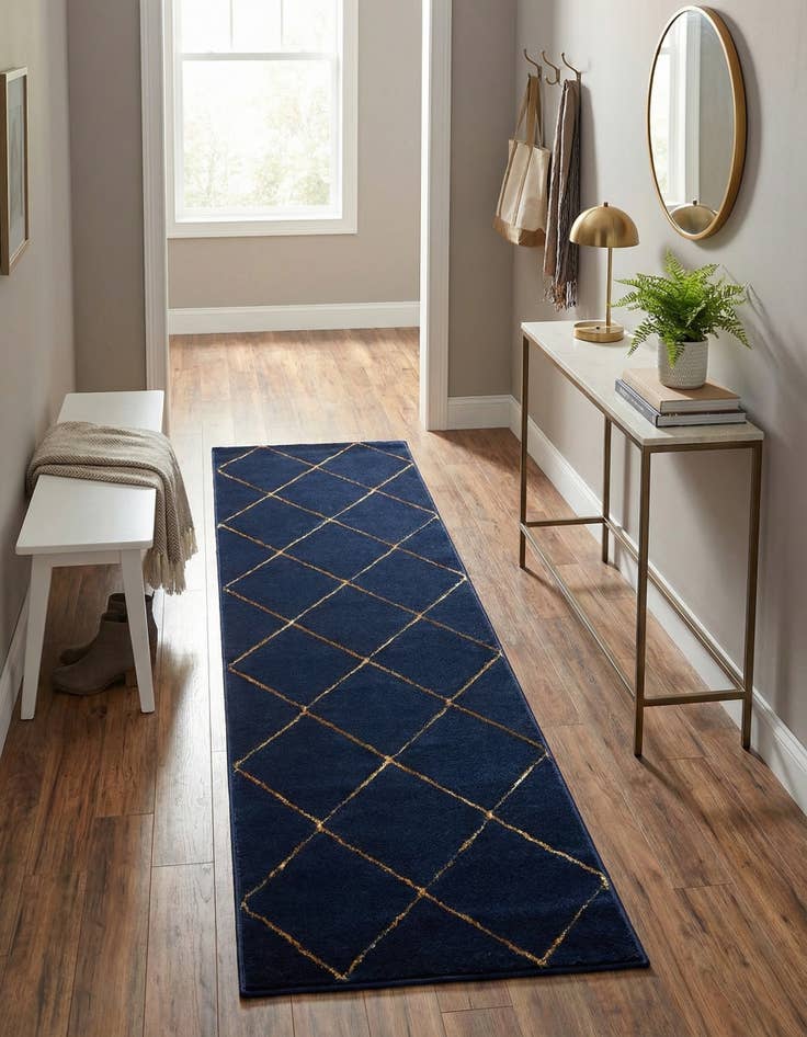 Detail image of 2' x 6' Vogue Geo Runner Rug