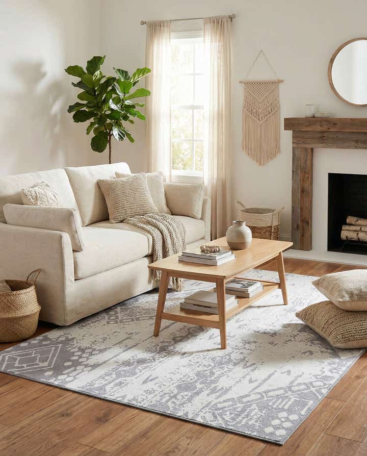 5' 3 x 7' 7 Washable Timeless Rug