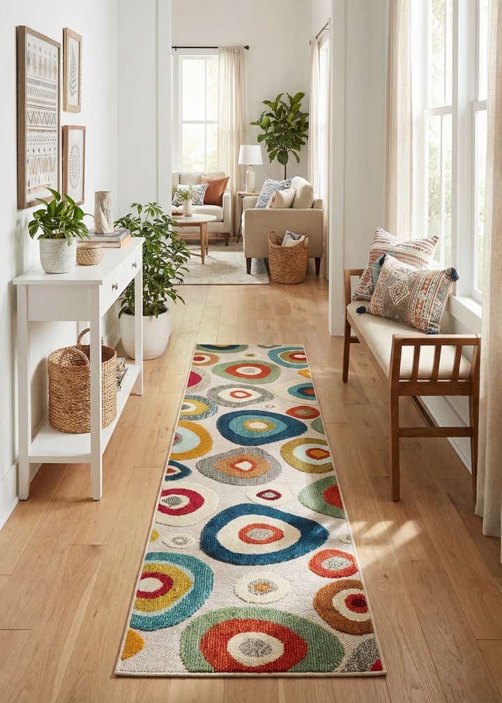 2' x 8' Easy-Clean Casablanca Indoor / Outdoor Runner Rug
