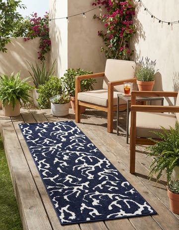 2' x 6' Easy-Clean Sabrina Soto Indoor / Outdoor Runner Rug