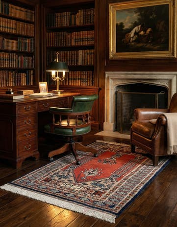 2' 8 x 4' 6 Hand Knotted Bokhara Oriental Wool Rug
