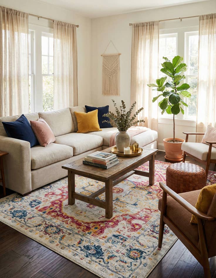 Detail image of 9' x 12' Madeline Vintage Rug