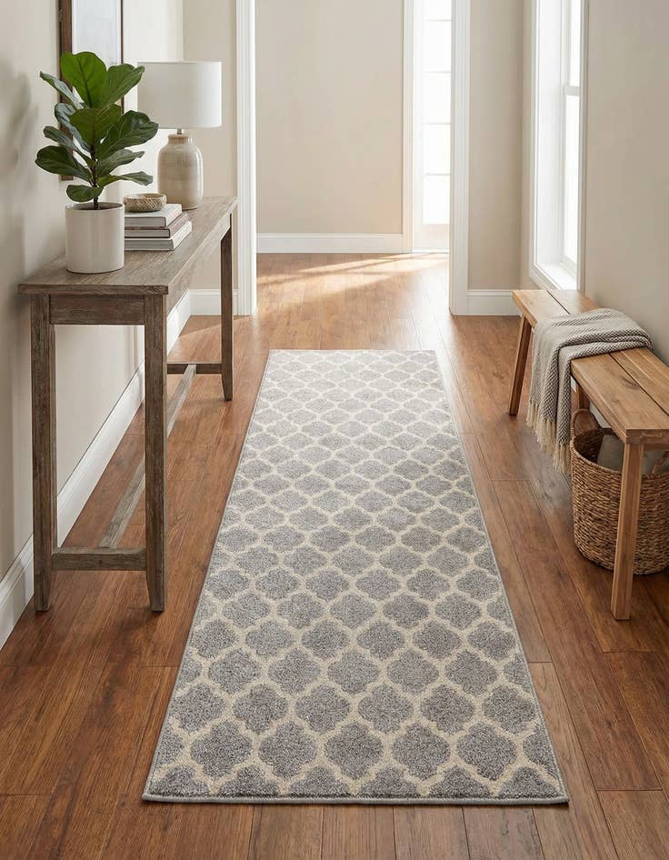 Detail image of 2' 10 x 5' 9 Trellis Runner Rug