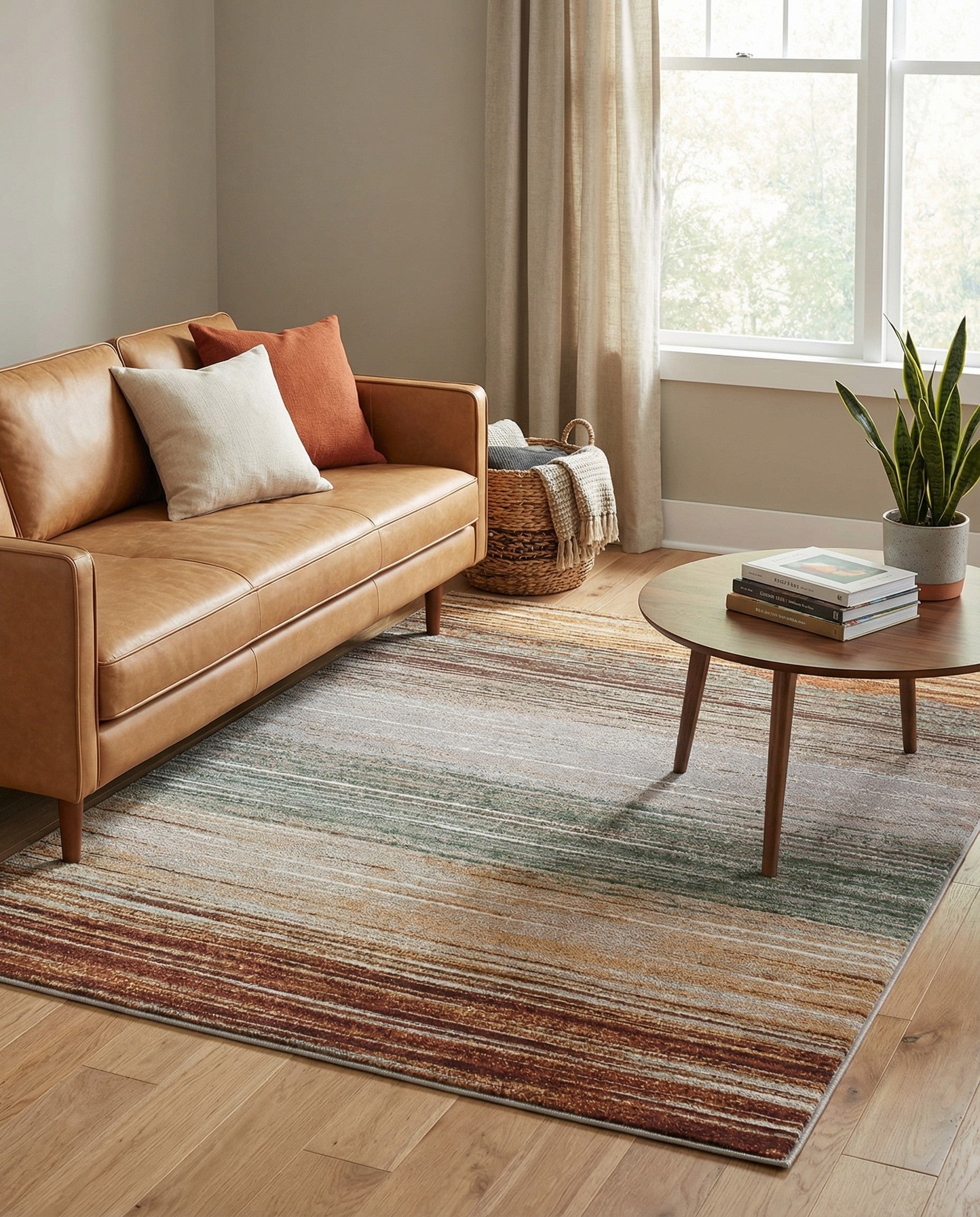 4' x 6' Easy-Clean Modern Indoor / Outdoor Rug