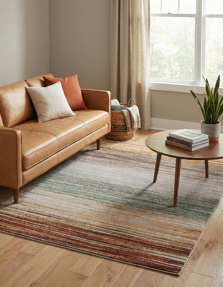 Detail image of  4' x 6'  Washable Modern Indoor / Outdoor Rug