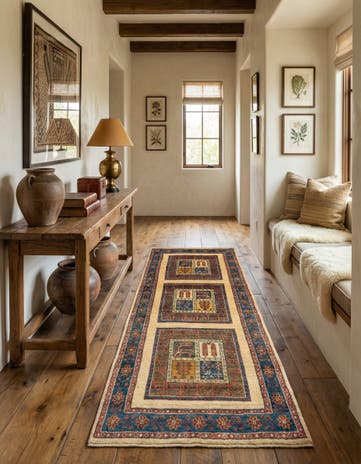2' 7 x 6' 8 Luribaft Wool Runner Rug