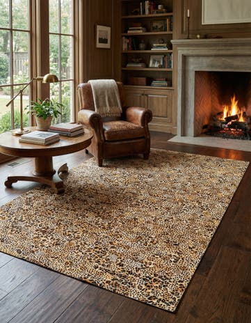 5' x 7' 11 Cowhide Stocks Rug