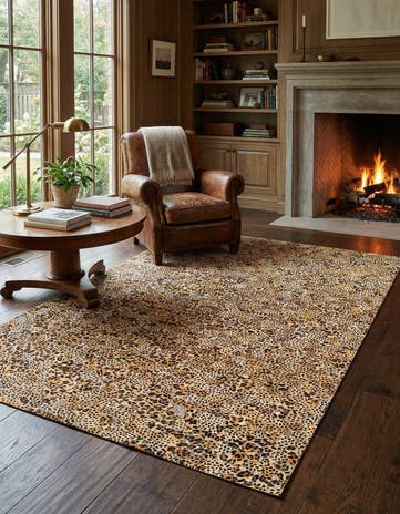 5' x 7' 11 Cowhide Stocks Rug