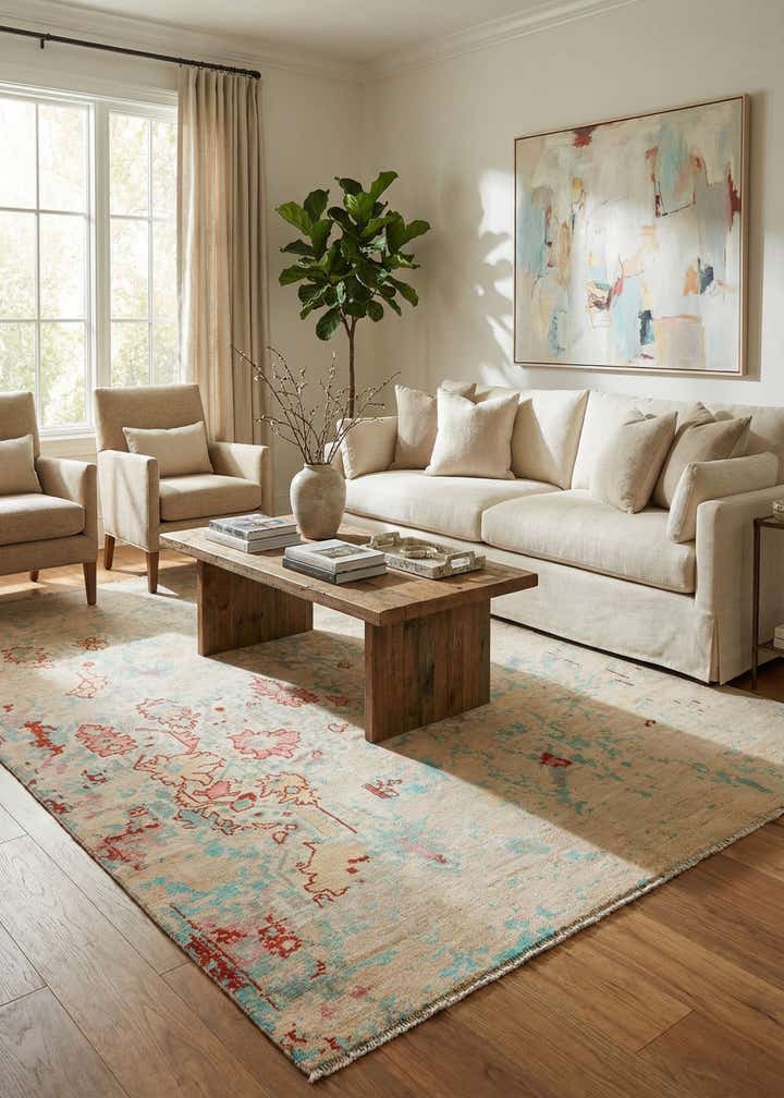 8' 3 x 11' 9 Hand Knotted Darya Wool Rug