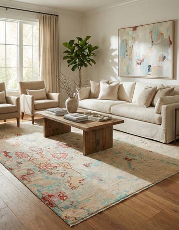8' 3 x 11' 9 Hand Knotted Darya Wool Rug