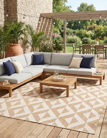 9' x 12' Easy-Clean Jill Zarin Napa Indoor / Outdoor Rug