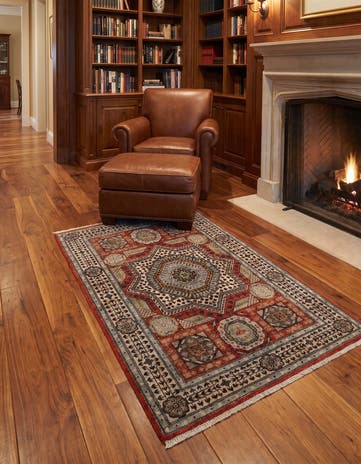 3' 5 x 4' 10 Hand Knotted Mamluk Ziegler Rug